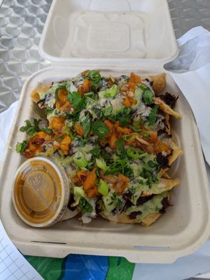 Hibiscus nachos 😋 at The Local Coco in Atlanta