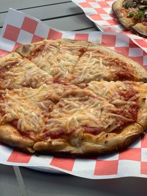 Vegan Cheese pizza (Violife Cheese) at Spa Beach Bistro in St Petersburg