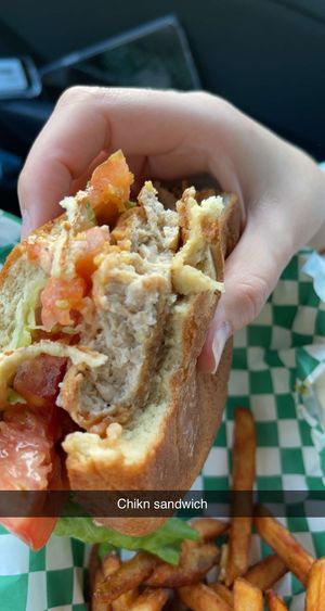 Chikn sandwich  at Cant Believe Its Not Meat in Orland Park