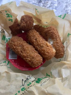 Cheese sticks!  at Cant Believe Its Not Meat in Orland Park