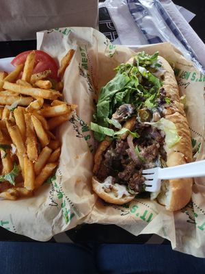 Vegan Philly Cheese Steak! at Cant Believe Its Not Meat in Orland Park