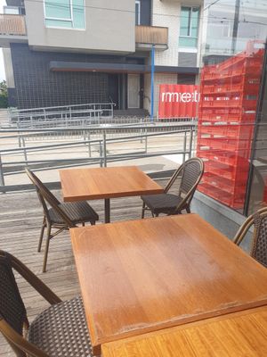 Near tram line at St.Aple by Staple Food in St Kilda