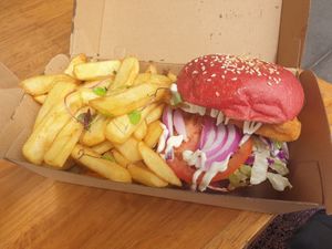 Chickn coleslaw burger at St.Aple by Staple Food in St Kilda