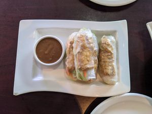Salad rolls at Sweet Mango in Edmonton