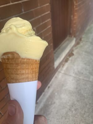 vegan mango lassi ice-cream  at Icecream Social in Thornbury