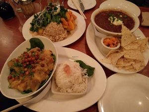 our food at Angelica Kitchen in New York City
