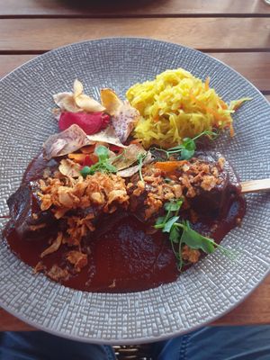 Tofu saté at 't Lieve Vrouwtje in Amersfoort