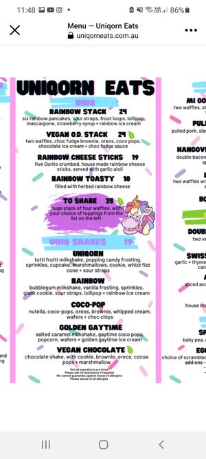 . at Uniqorn Eats in Adelaide