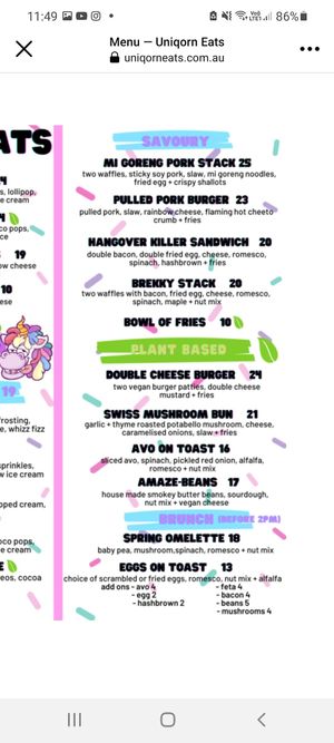 . at Uniqorn Eats in Adelaide