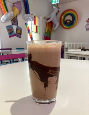 Chocolate shake  at Uniqorn Eats in Adelaide