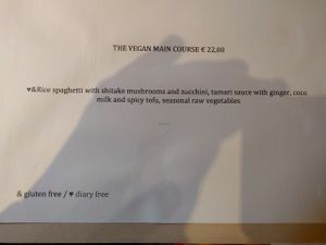 vegan option at L'Impossible in Chamonix-mont-blanc