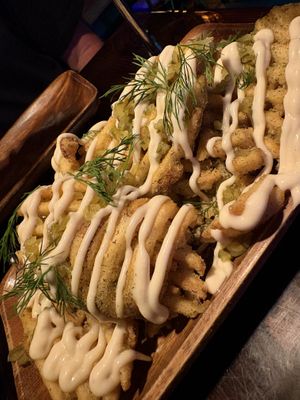 Pickle waffle fries   at Maipai in Hamilton