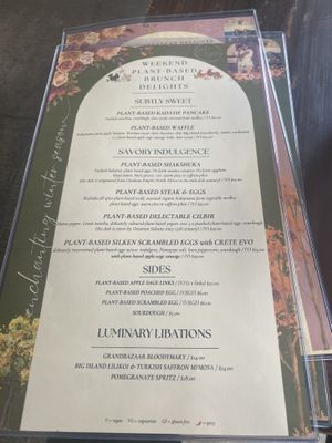 Breakfast menu (as mentioned in review)  at Istanbul Hawaii in Honolulu