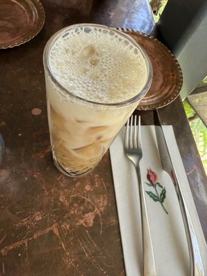 Iced latte   at Istanbul Hawaii in Honolulu
