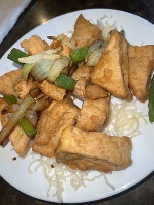 Fried Salt & Pepper Tofu   at Glenda Pho Cafe in Port Melbourne