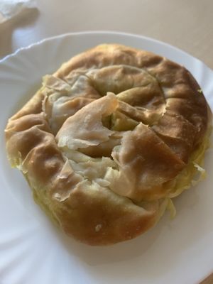 Samosa burek at Slovegija in Ljubljana