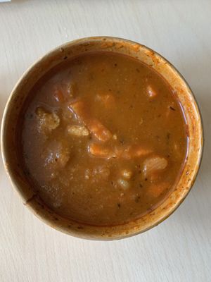 Vegan goulash at Slovegija in Ljubljana