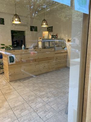 Indoors of the Borštnikov trg 1 location at Slovegija in Ljubljana