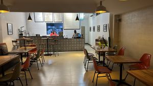 Dining room (empty because it was closing time) #Veganuary at Taqisa in Denpasar