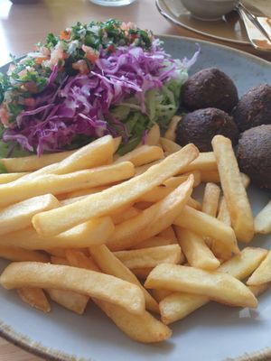 Falafel plate at The Hive in Denpasar