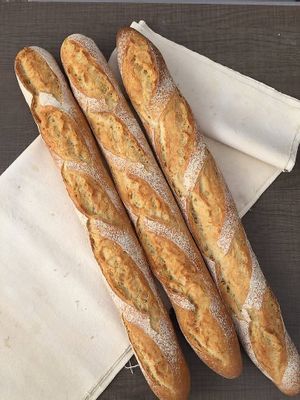 Delicious baguettes at Casa Artesa Panaderia in Queretaro
