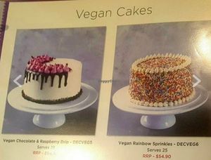 Vegan cakes at Ferguson Plarre Bakehouses in Cheltenham