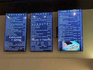 Menus inside  at TORTILLA REAL   in Petaluma