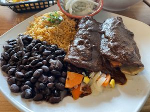Mole enchiladas vegan  at TORTILLA REAL   in Petaluma