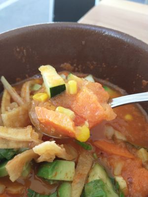Tortilla Soup close up at TORTILLA REAL   in Petaluma