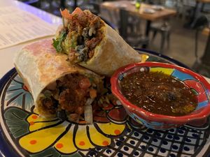 Soy chorizo burrito  at TORTILLA REAL   in Petaluma