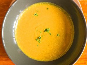 Kalabasa soup at Pipino in Quezon City