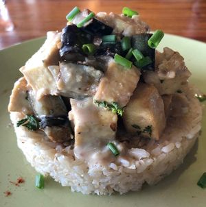 Eggplant and tofu miso at Pipino in Quezon City