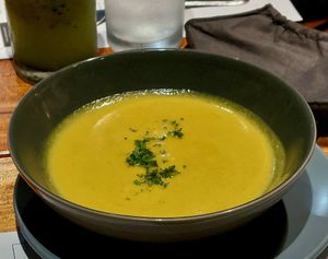 kalabasa soup at Pipino in Quezon City