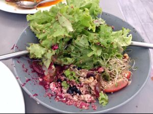 Quinoa salad with berries & tofu ricotta at Pipino in Quezon City