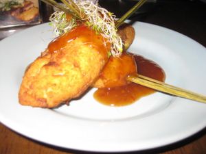 Tofu lemongrass skewers at Pipino in Quezon City