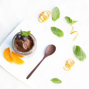 Avocado Chocolate Mousse - wonderfully creamy, intense dark chocolate taste! at Sprightly in Vancouver