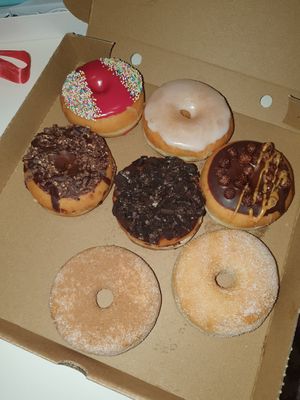 Donut variations at Boogie Donuts in Munich