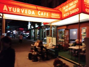 Vegan or Vegetarian prix fix meals in upper West side location at Ayurveda Cafe in New York City