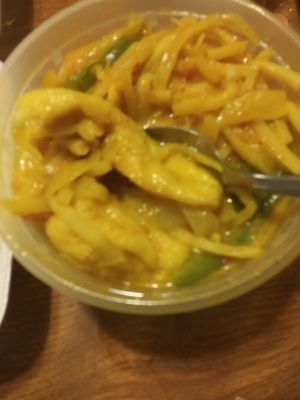 Thai curry with tofu at Shogun Sushi Hibachi and Thai in Cambridge