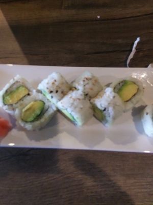 Avocado sushi at Shogun Sushi Hibachi and Thai in Cambridge