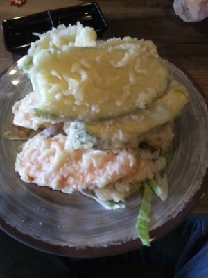 Vegetable tempura at Shogun Sushi Hibachi and Thai in Cambridge