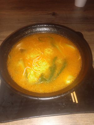 Seasonal ramen special miso ramen at Shogun Sushi Hibachi and Thai in Cambridge