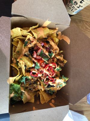 Más Nachos  at Más Veggies Taqueria in Portland