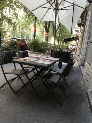 outdoors at Vegamore in Milan
