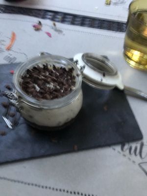 coffee cheesecake at Vegamore in Milan