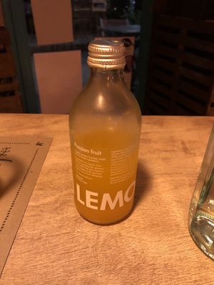 Limonata al passion fruit   at Vegamore in Milan