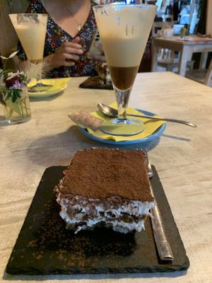 Tiramisu and iced-coffee (forgot what it was called!) at Vegamore in Milan