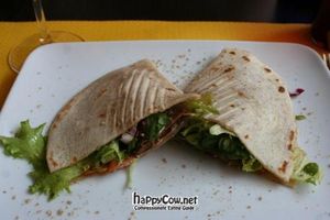 Mushroom panini at Vegamore in Milan