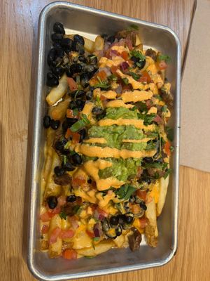 Carne Asada Fries, 🤤  at Más Veggies Taqueria in Walnut Creek