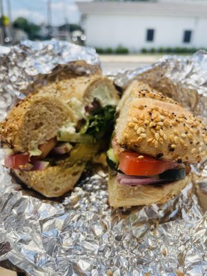 Veggie Heaven  at Rockstar Bagels in Austin